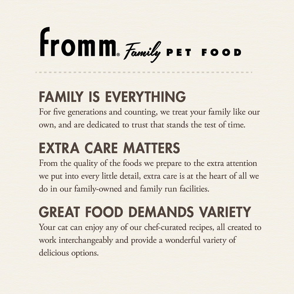 Fromm zoom saumon et poulet pour signaler protéines digestibles