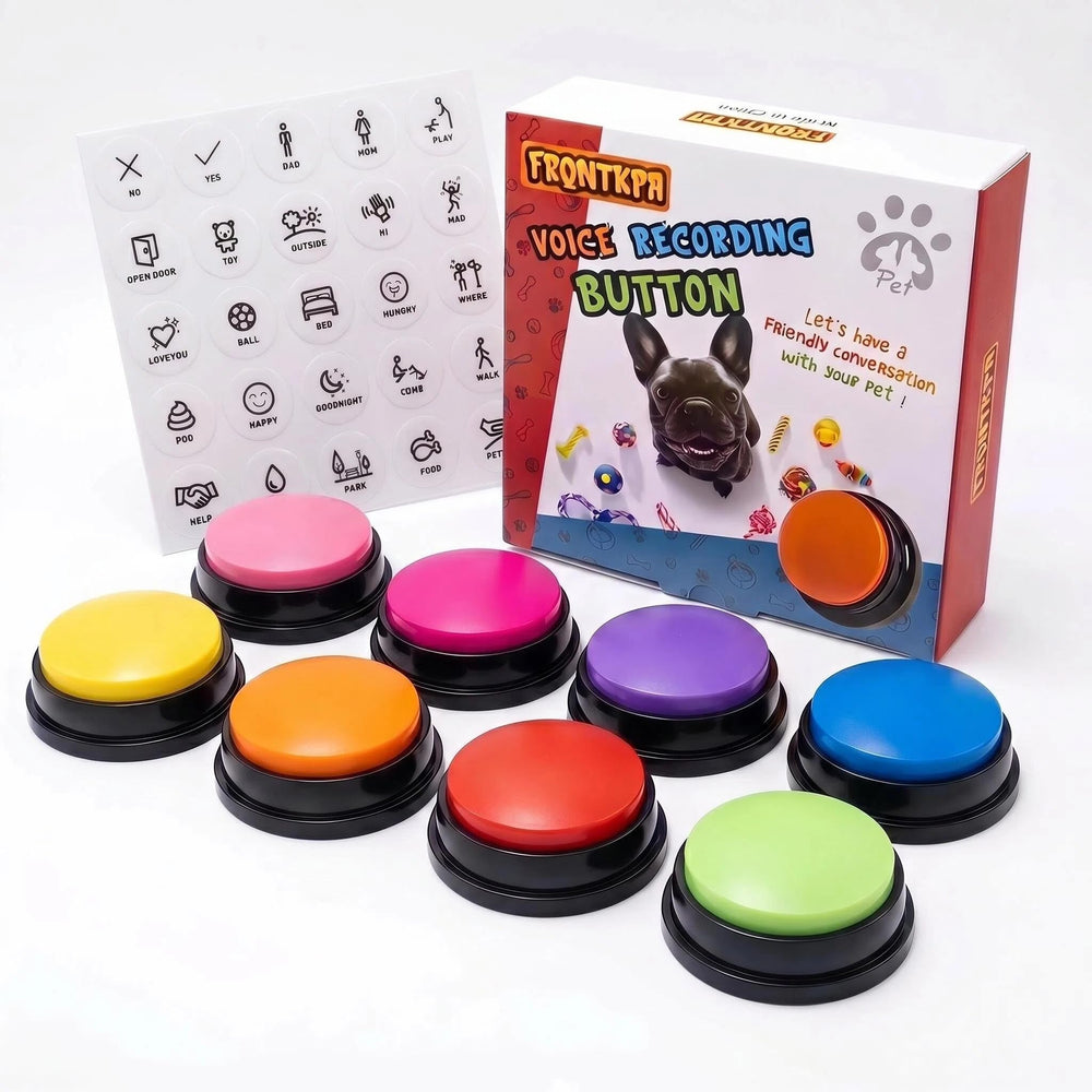 FRQNTKPA packaging du pack 8 boutons montrant couleurs et contenu, facilite choix