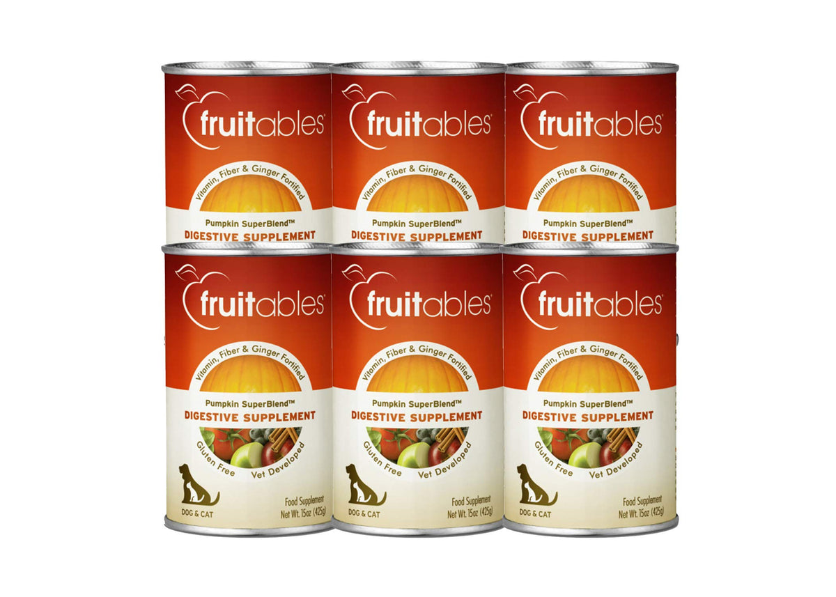Fruitables potiron 15 oz face du pot montrant l’emballage et l’utilité digestive