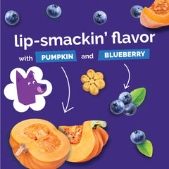 Fruitables sachet Pumpkin Blueberry zoom fruits soulignant saveur naturelle