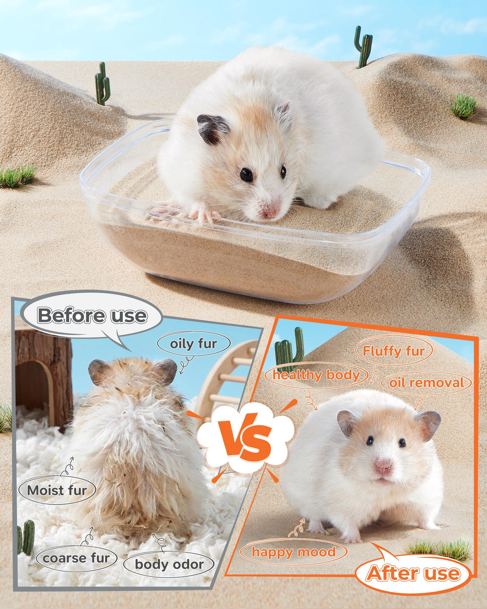 FUFUZOOIE hamster profitant du bain pour pelage propre et sain