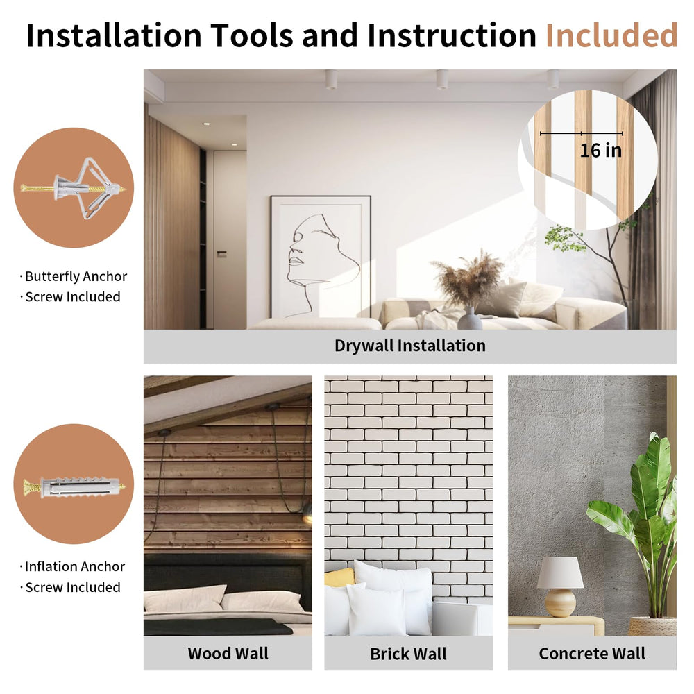 FUKUMARU fixation murale montrant kit inclus et sécurité