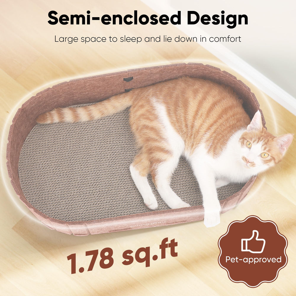 FUKUMARU gros plan feutre naturel, douceur et isolation pour chat