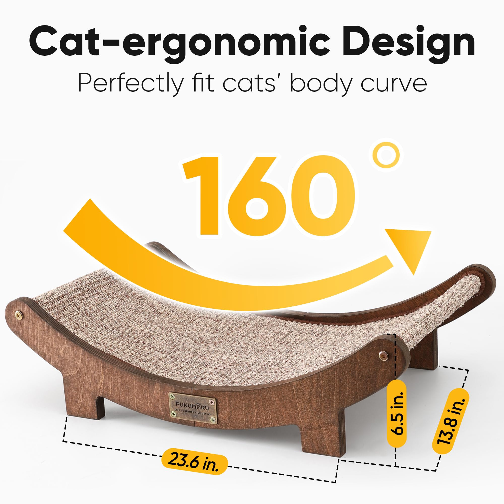 FUKUMARU chat allongé sur le hamac, confort ergonomique optimal