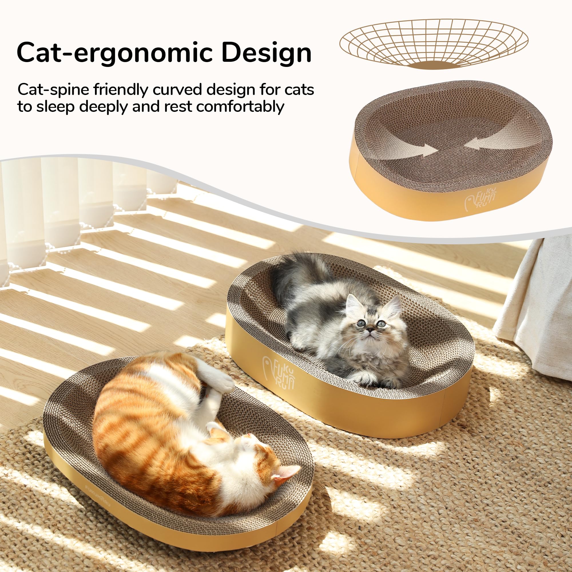 FUKUMARU lit ergonomique profil courbé, maintien confortable du dos