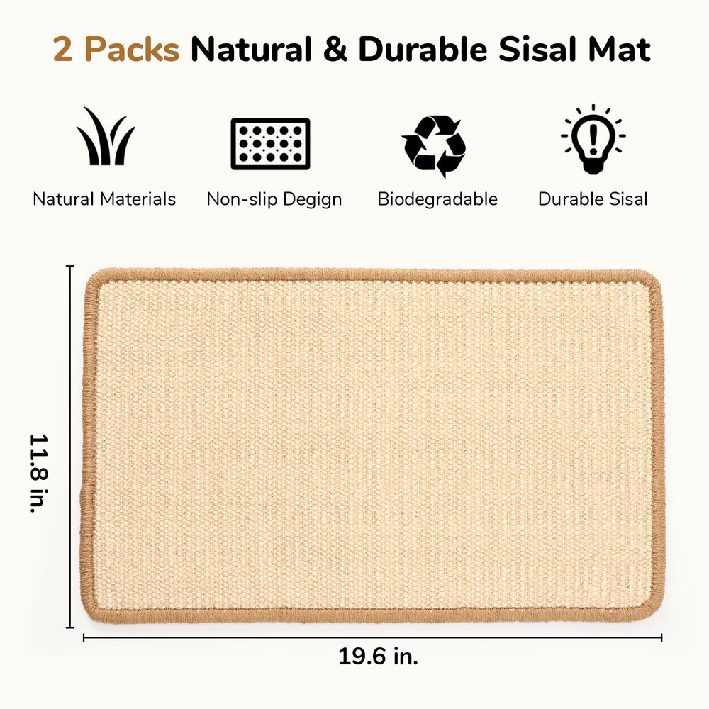 FUKUMARU gros plan texture sisal naturel offrant surface satisfaisante pour griffes