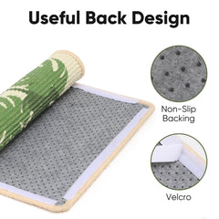 FUKUMARU tapis fixé au mur illustrant montage stable et gain de place