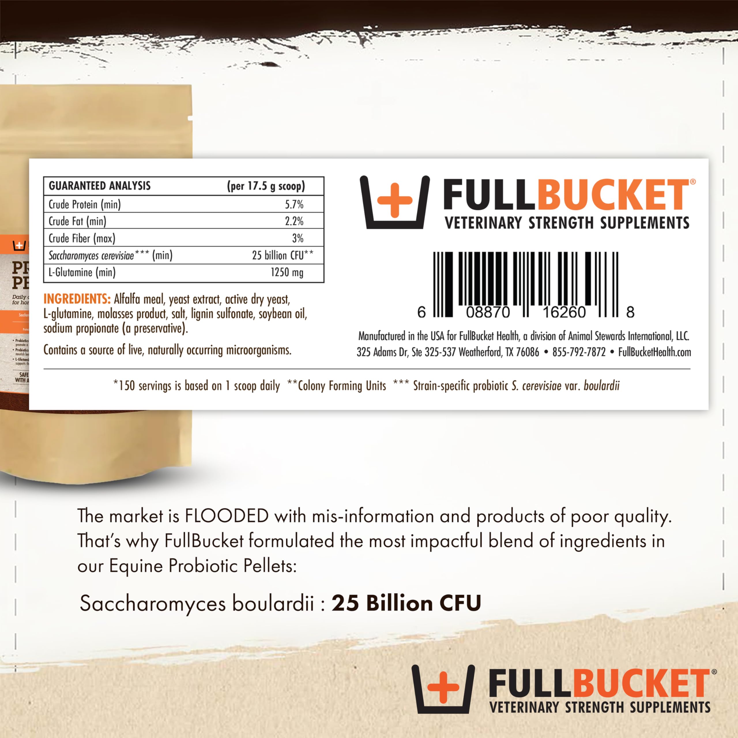 FullBucket dosage cuillère montrant portion précise et simplicité