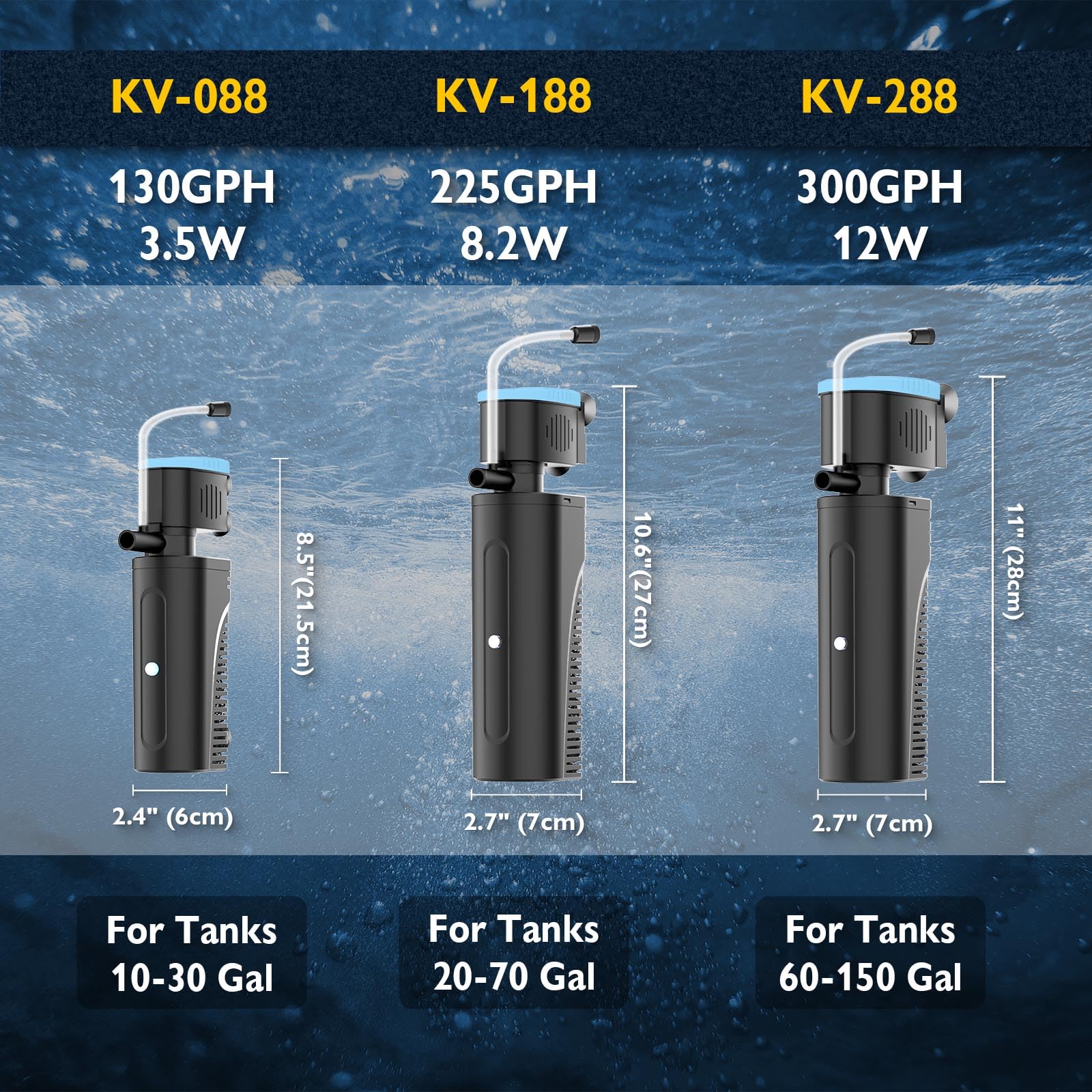 FUMAK comparaison taille montre échelle pour identifier compatibilité bac
