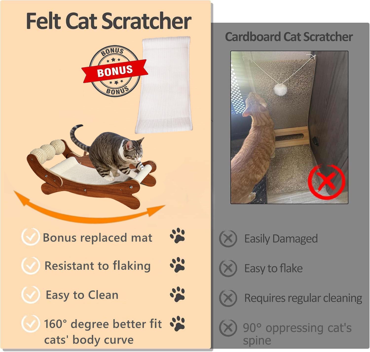 FUNACAY balles en sisal en usage stimulant le jeu et l'activité du chat