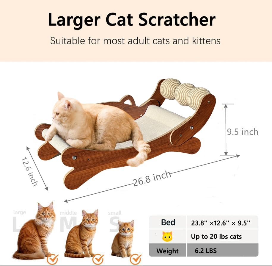 FUNACAY gros plan du tapis à griffer montrant texture résistante pour griffes