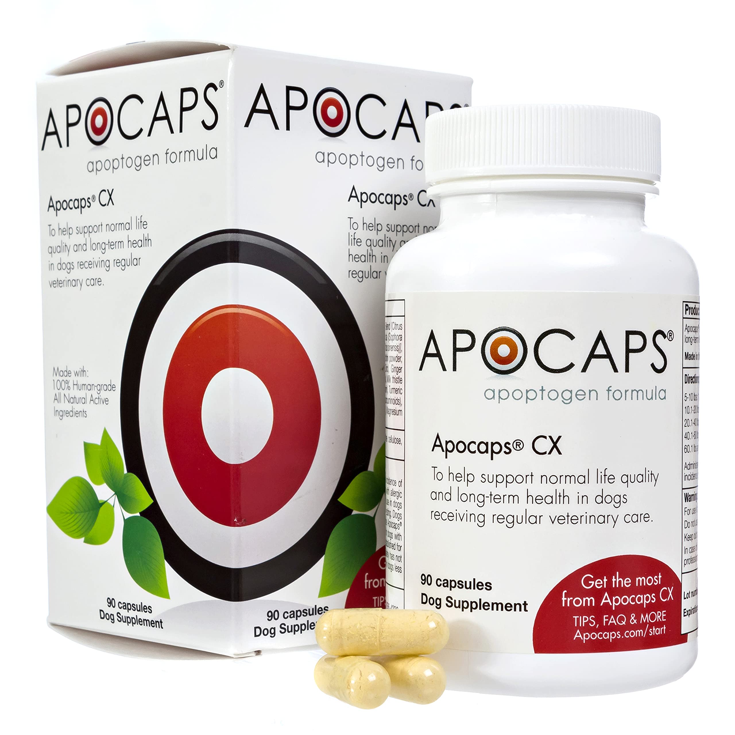 Functional Nutriments Apocaps CX face du flacon montrant l'étiquette et confiance