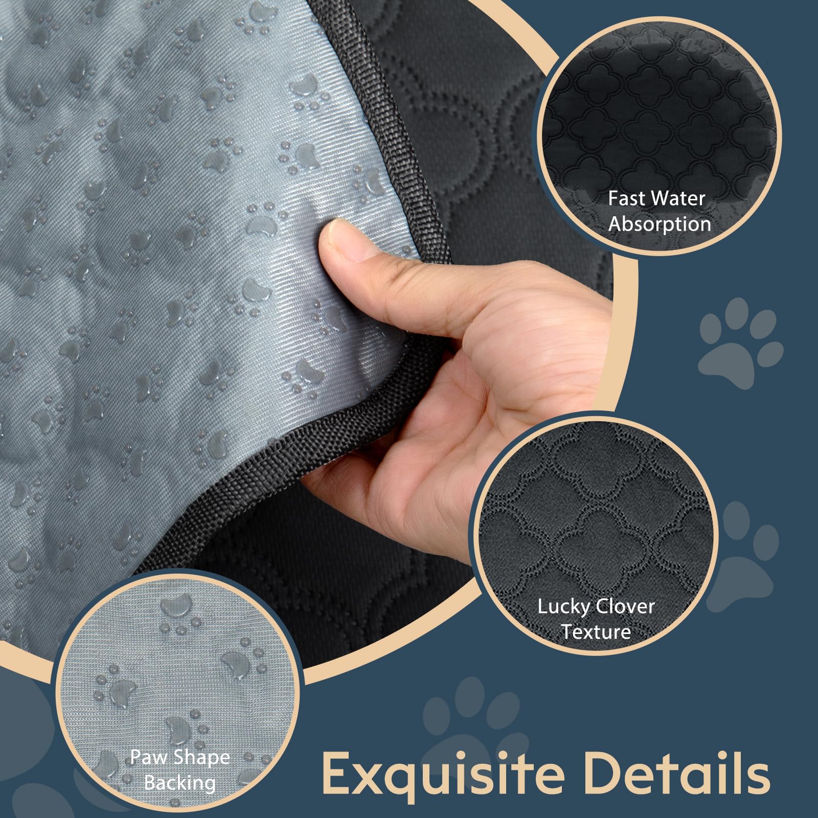 FunFurry tapis posé avec règle pour montrer dimensions et adaptabilité