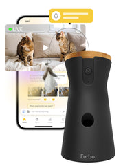 Furbo vue face avant montrant design compact et contrôle facile