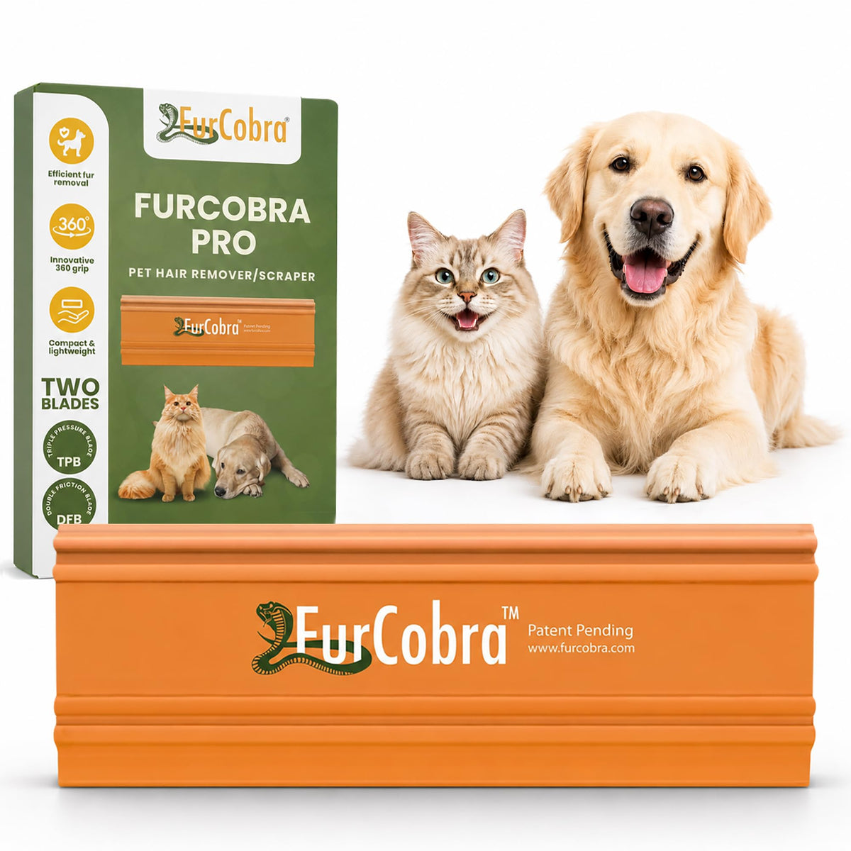 FURCOBRA face avant du racleur montrant design compact et rangement pratique