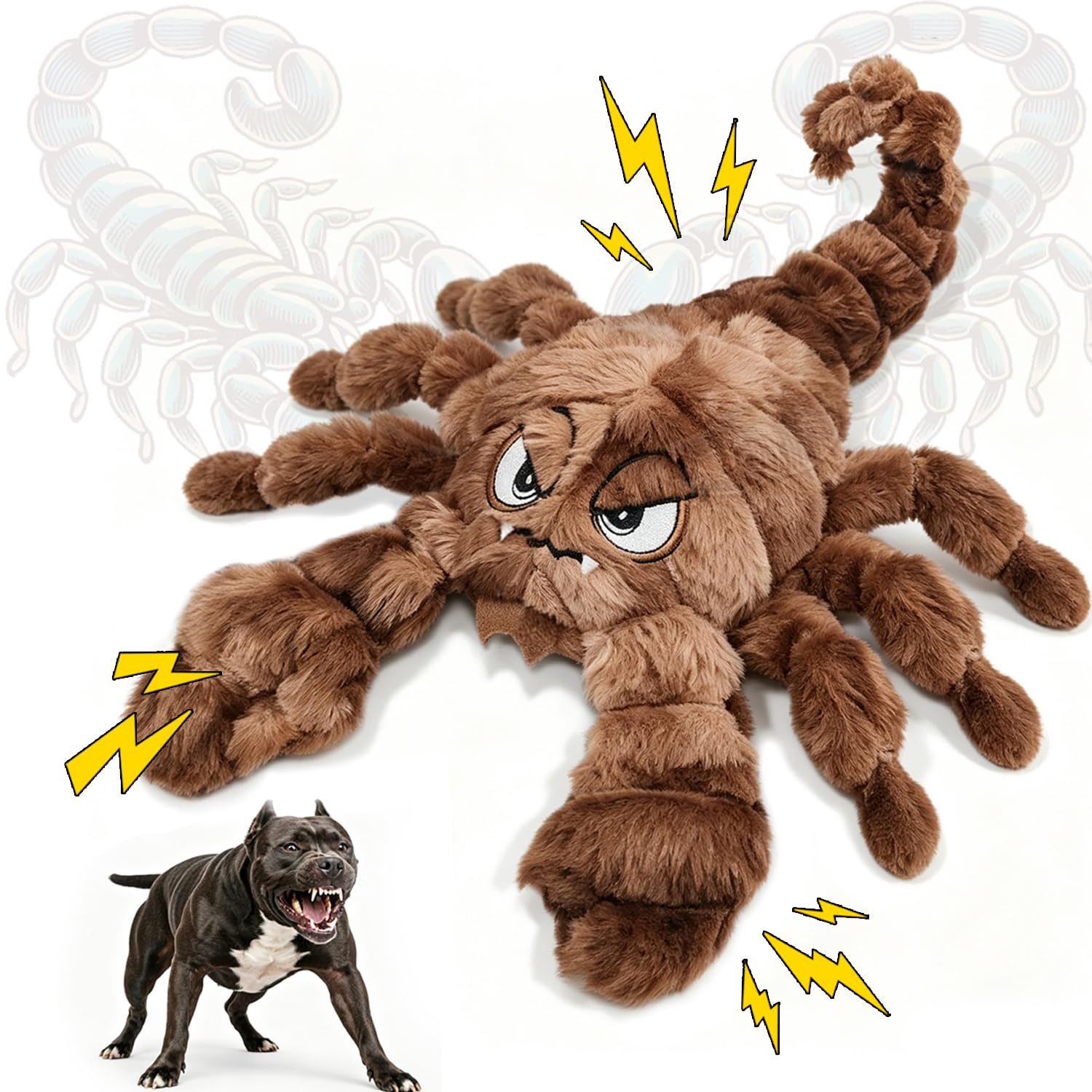 Furdog scorpion face avant montrant forme unique et attrait visuel