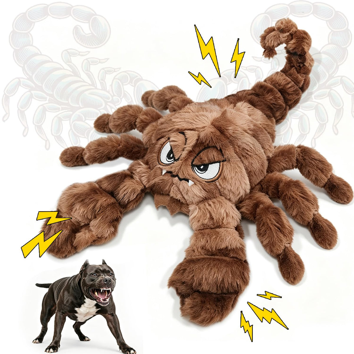 Furdog scorpion face avant montrant forme unique et attrait visuel