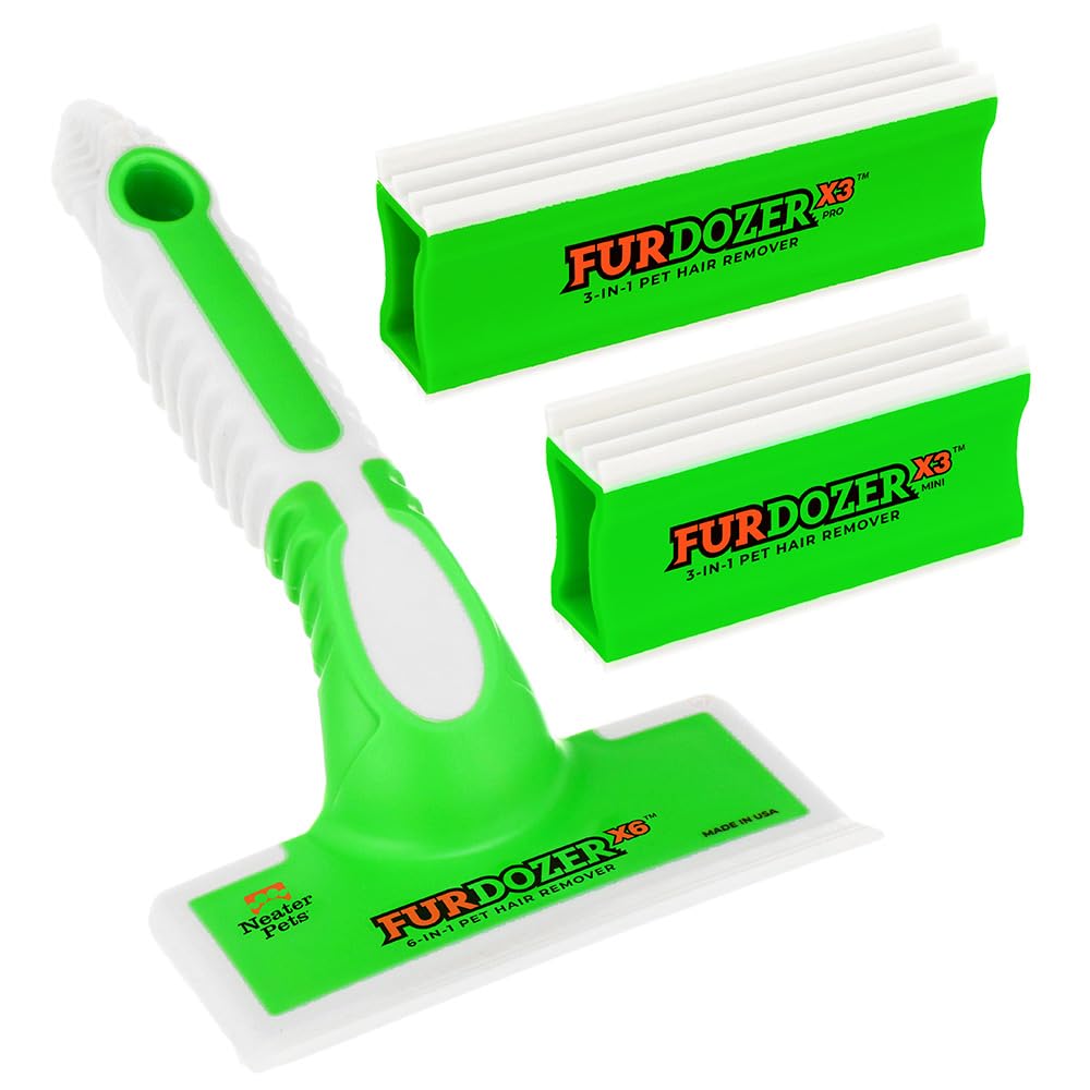 Neater Pet Brands FurDozer face avant montrant kit complet pour éliminer poils