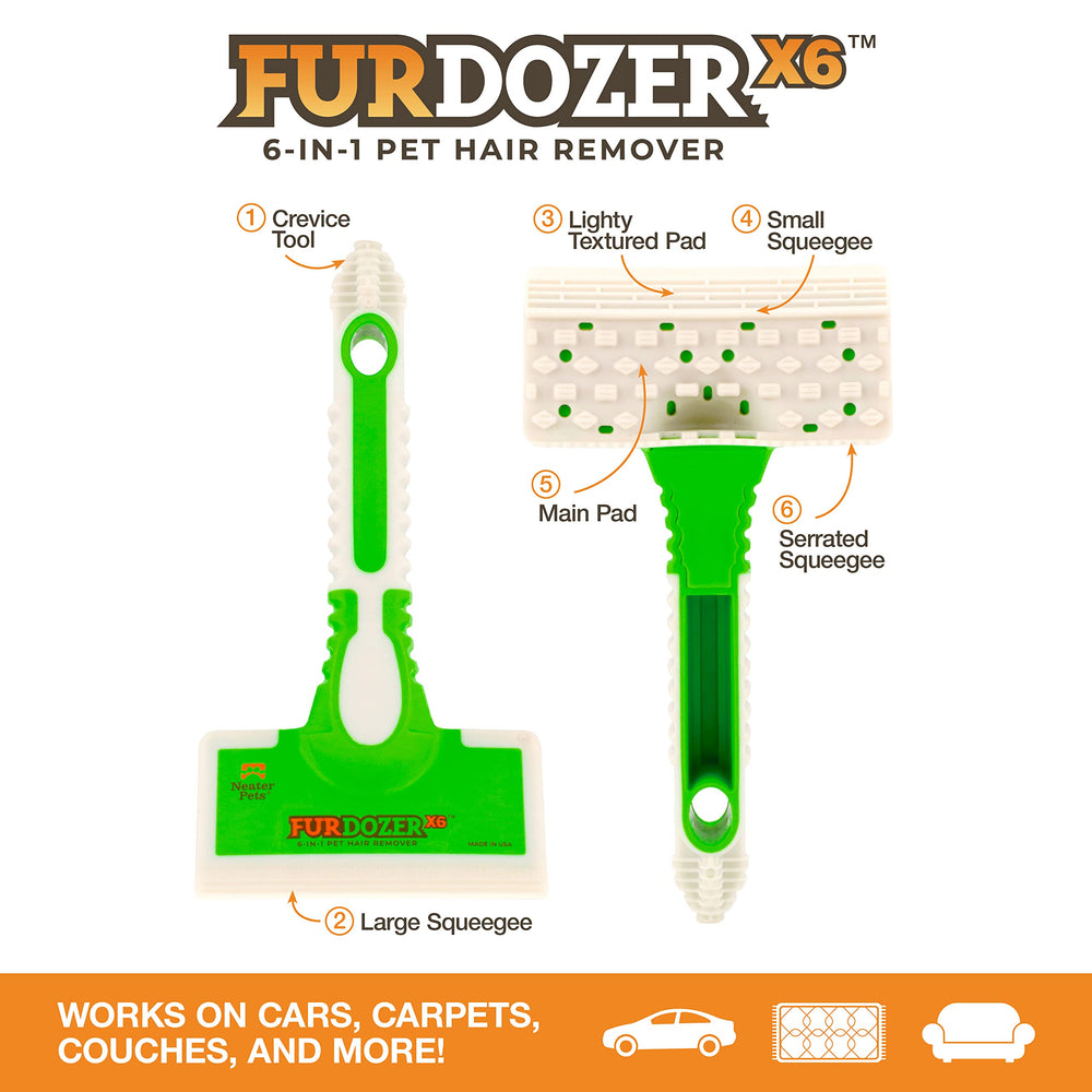 Neater Pet Brands FurDozer lames en gros plan pour un raclage efficace