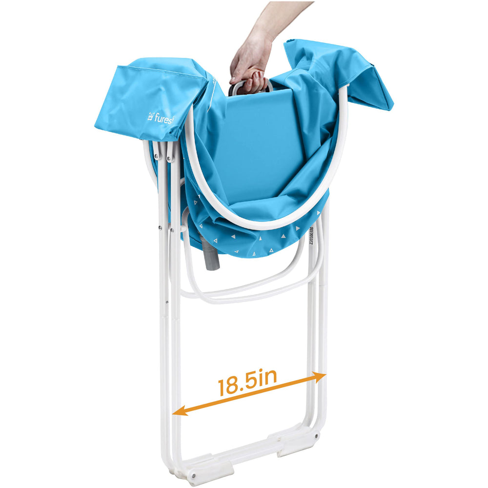 Furesh vue sur pieds et cadre en aluminium inoxydable offrant stabilité pendant le bain