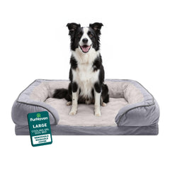 Furhaven face avant du canapé-lit montrant confort durable