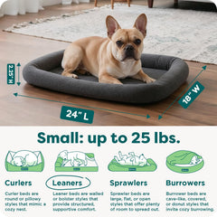 Furhaven détail d'un coin bolster offrant soutien pour la tête