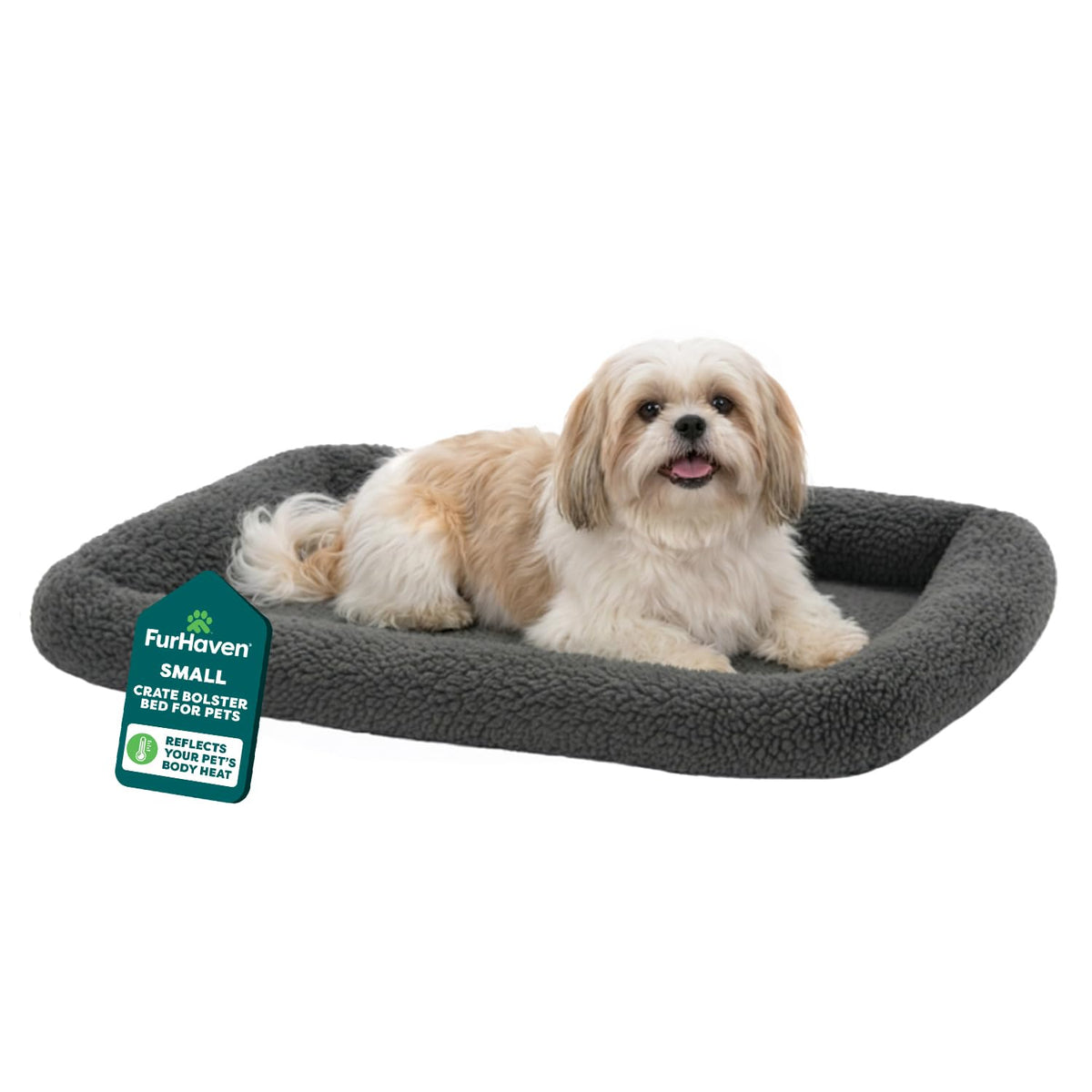 Furhaven coussin face avant montrant confort et bord rembourré