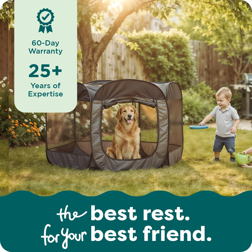 FurHaven détail des coutures et du tissu durable pour longévité