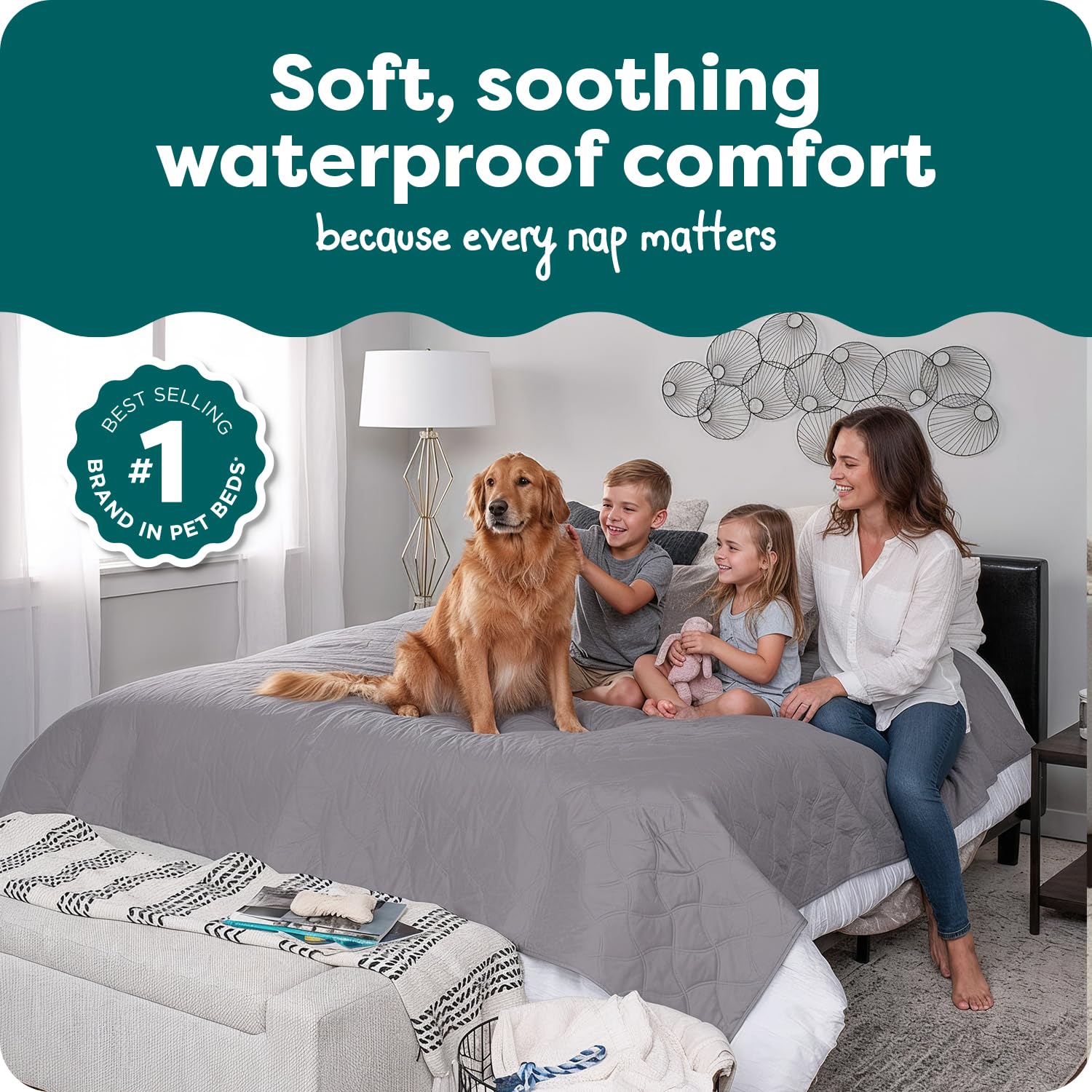 Furhaven gros plan du quilting en twill brossé pour confort et durabilité