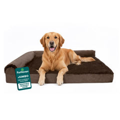 FurHaven vue avant du lit Jumbo XL offrant soutien et confort