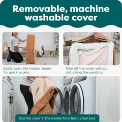Furhaven housse zippée détachée, facilité de lavage pratique