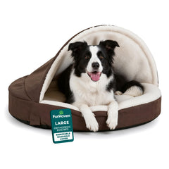 Furhaven lit 35" face avant montrant coupe et finition, confort durable