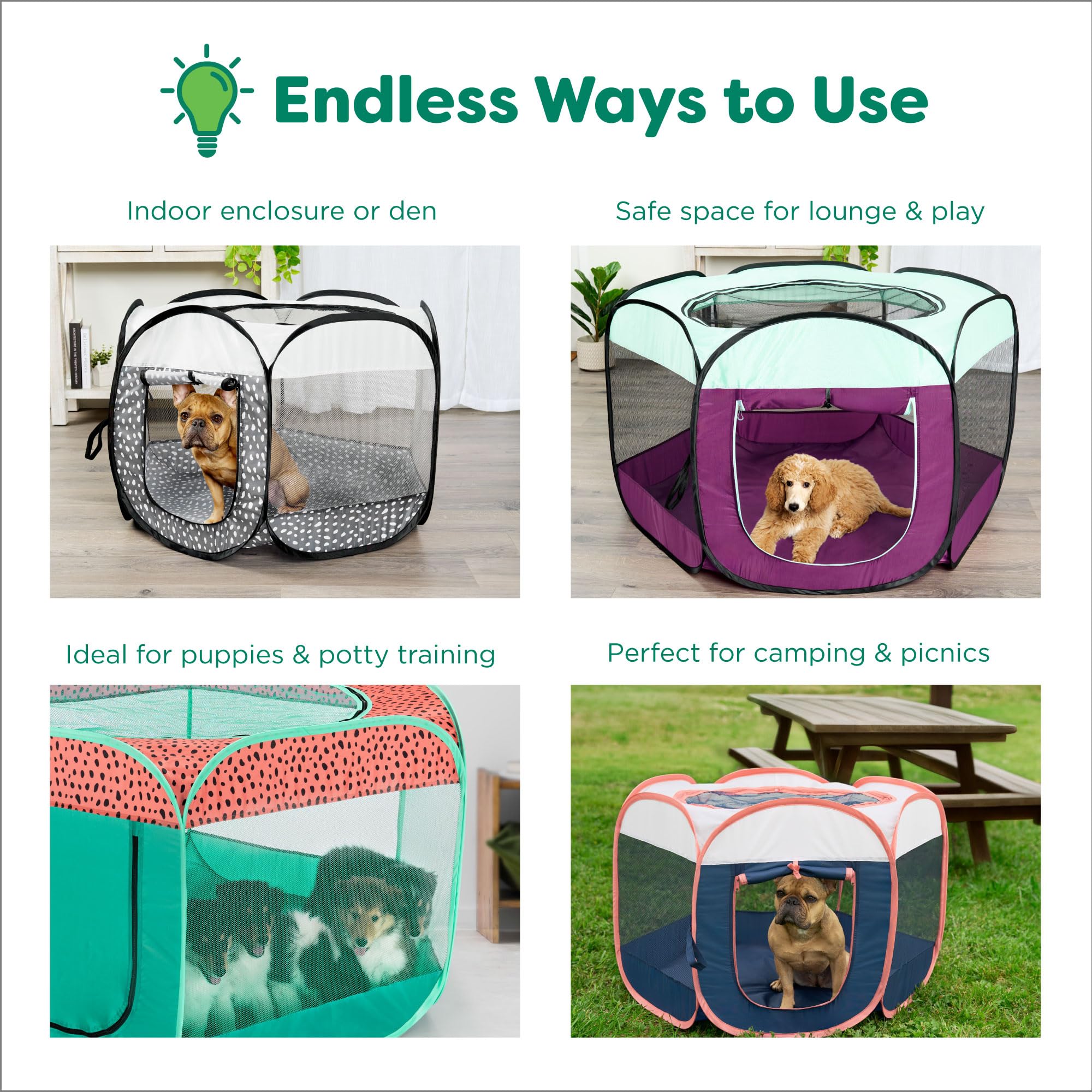 Furhaven comparaison taille avec chien moyen, espace généreux pour mouvement