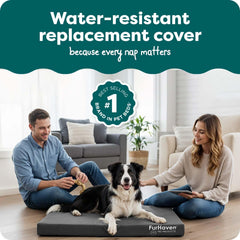 Furhaven gros plan polycanvas montrant surface résistante et facile à nettoyer