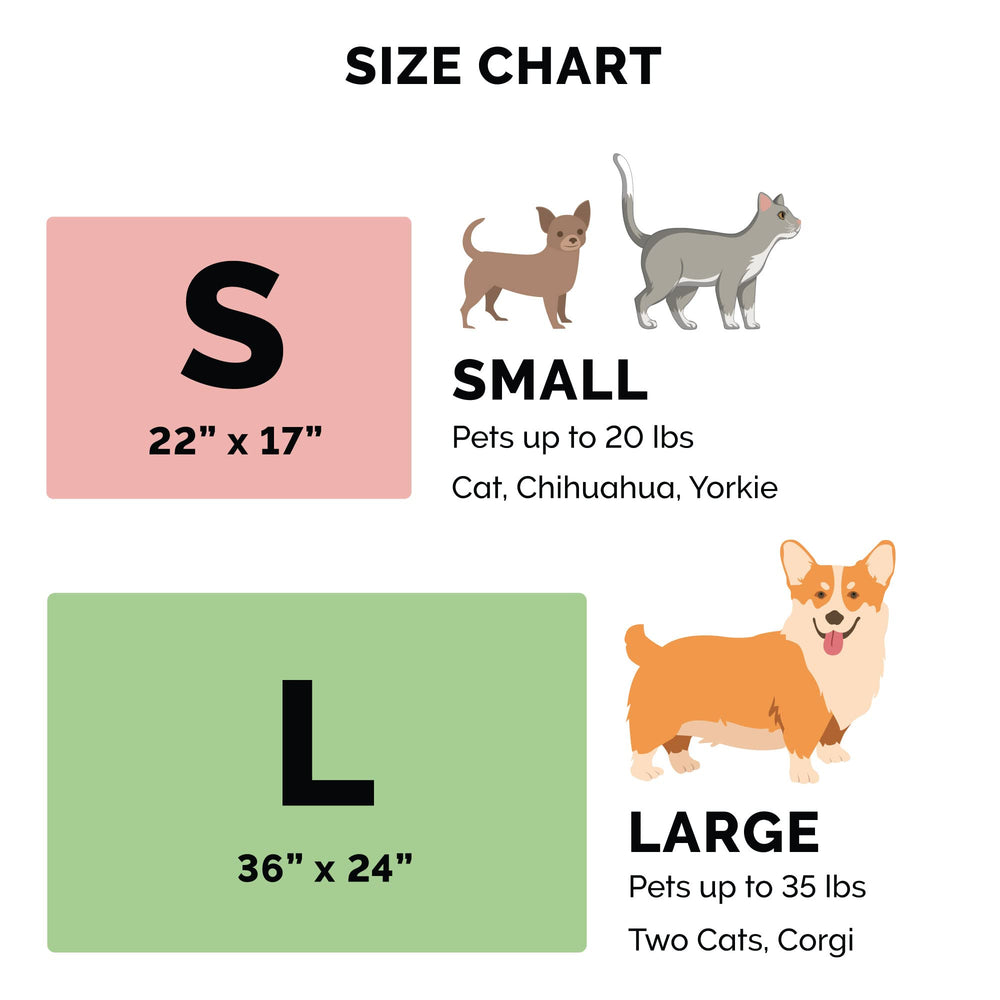 Furhaven tapis à côté d’un chat montrant l’échelle de taille