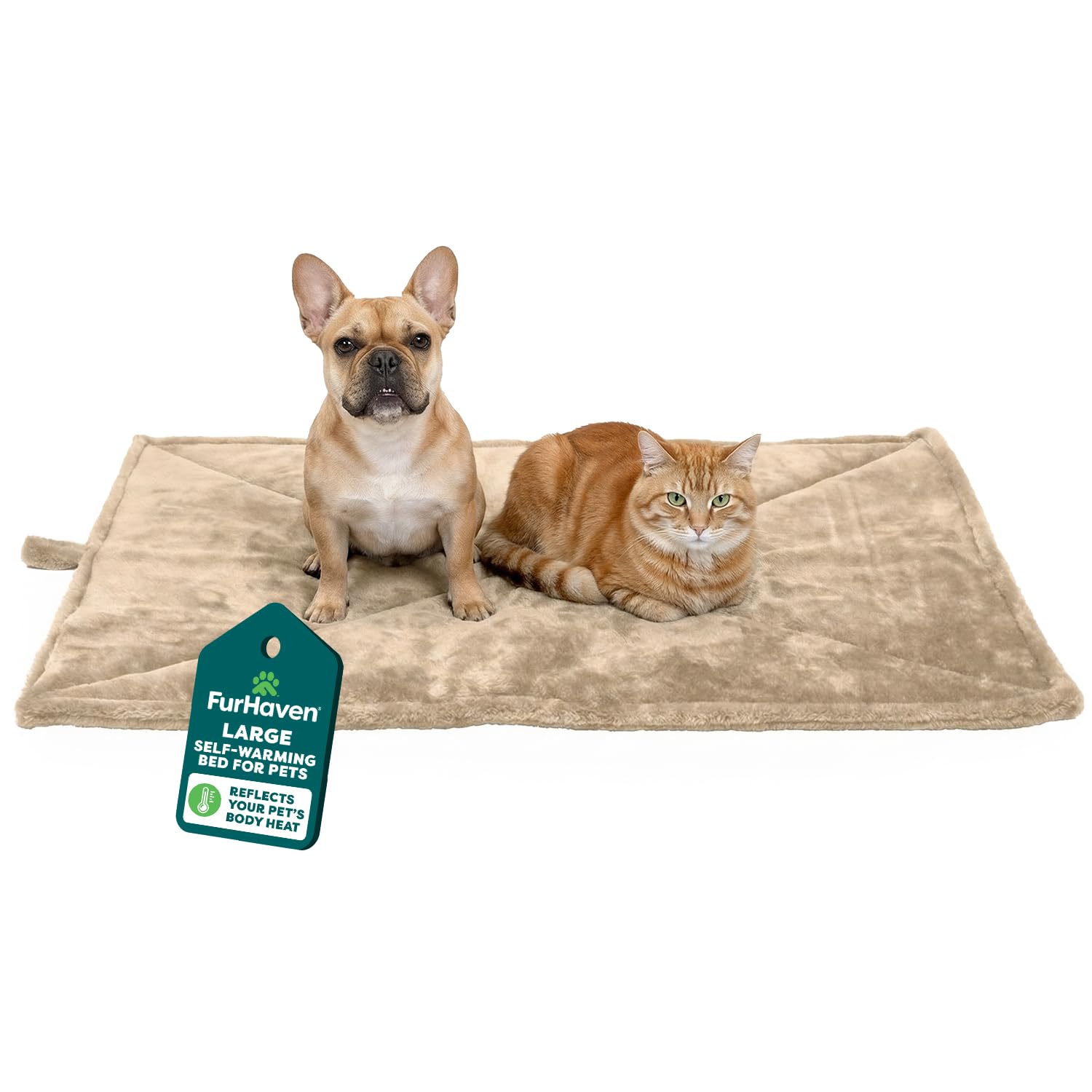 Furhaven tapis face avant montrant surface matelassée et confort immédiat