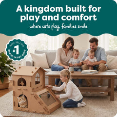 FurHaven gros plan du carton double paroi montrant solidité durable