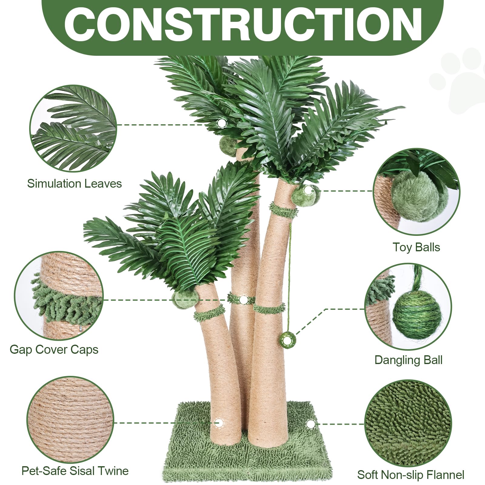 Furlogy gros plan du sisal naturel durable pour protéger les meubles