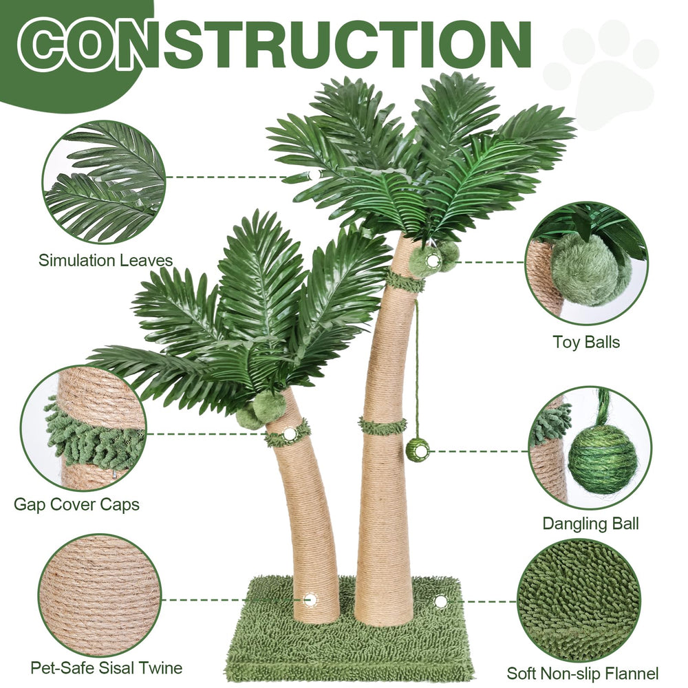 Furlogy palm tree gros plan sisal durable protégeant les meubles