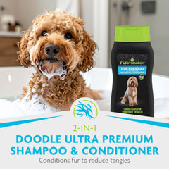 FURminator emballage et bouteille avec mention 25% matériau recyclé
