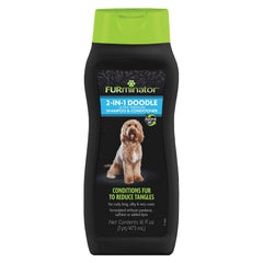 FURminator bouteille face avant montrant l’étiquette claire et avantages