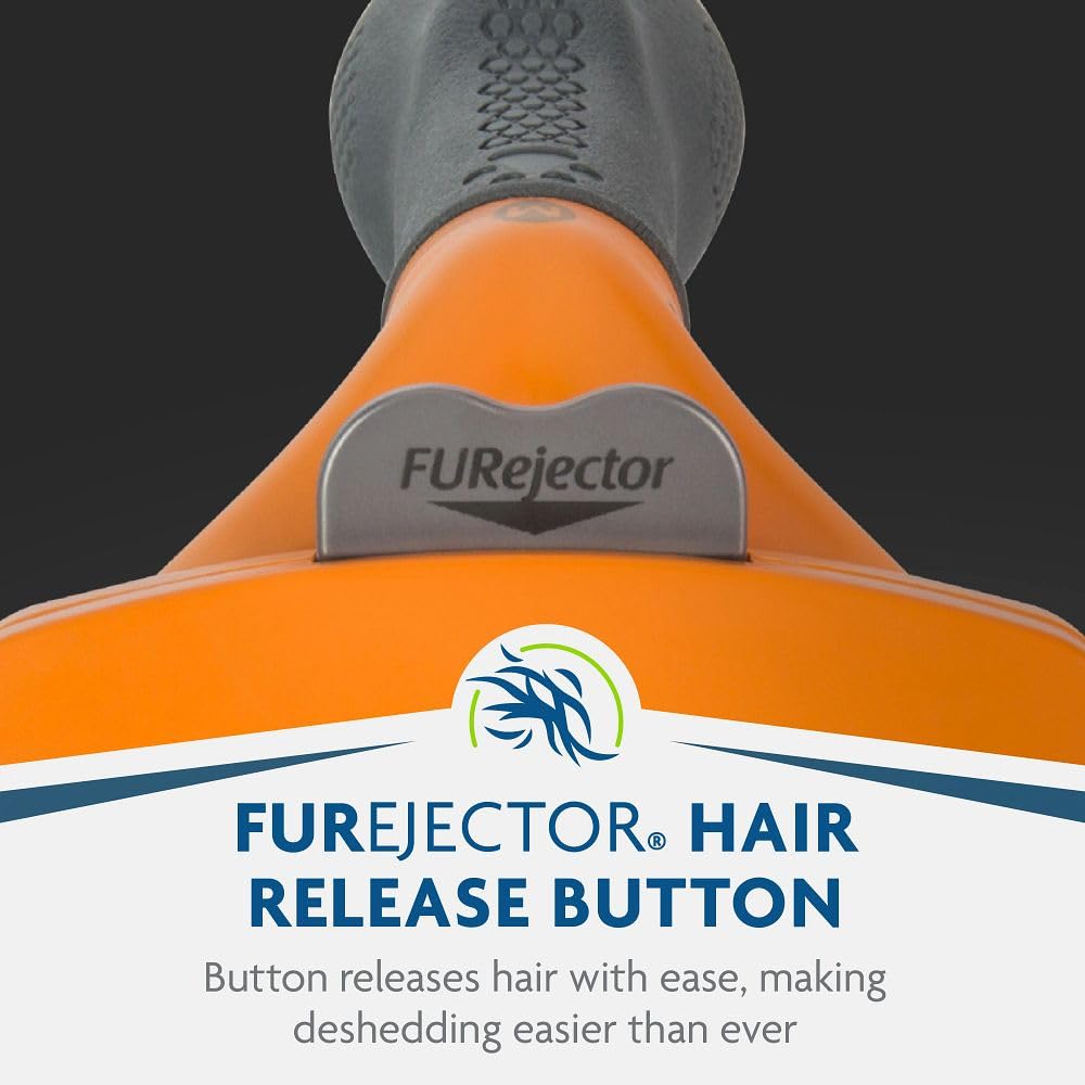 FURminator comparaison taille avec main pour visualiser l’échelle