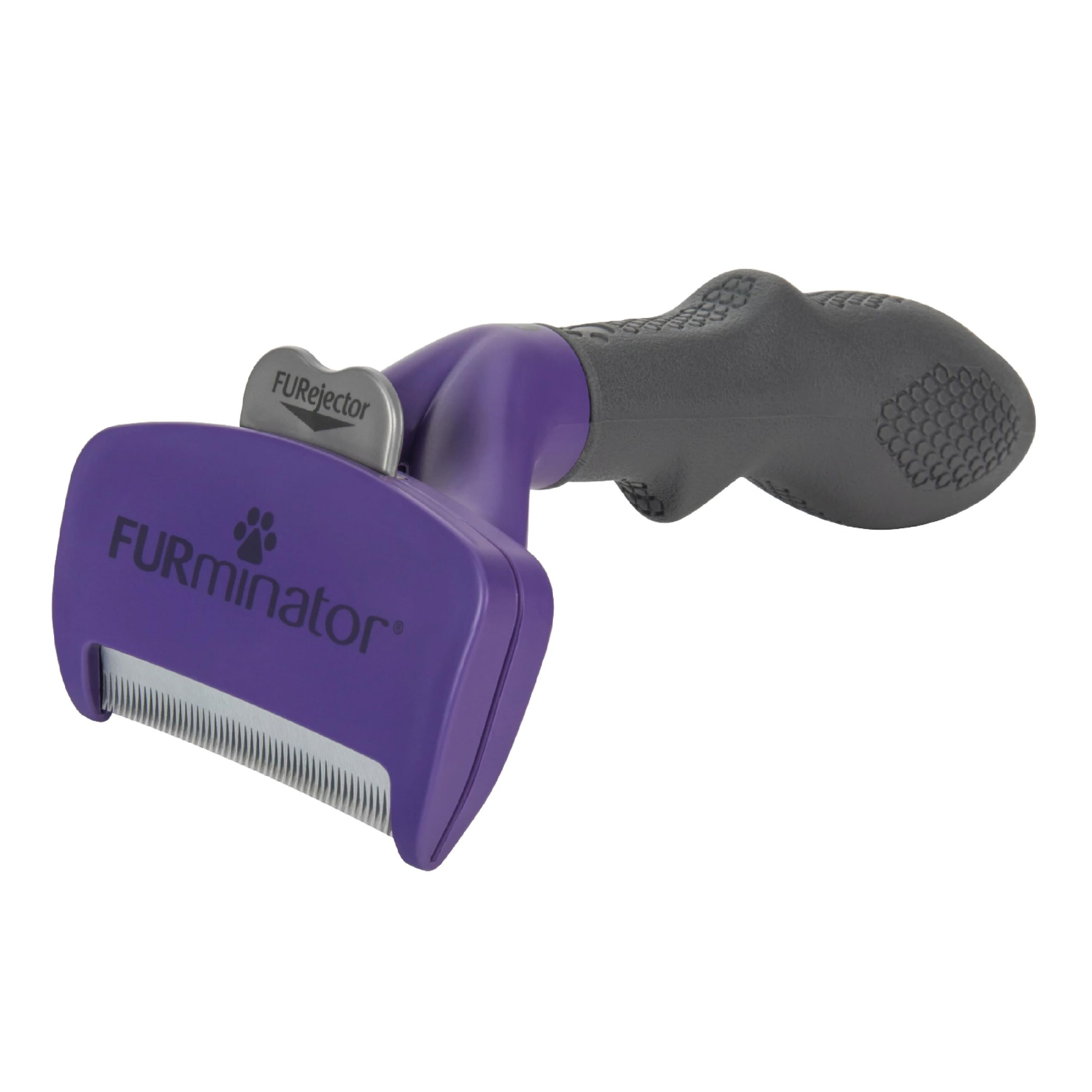 FURminator gros plan lame acier inoxydable retirant poils pour toilettage efficace