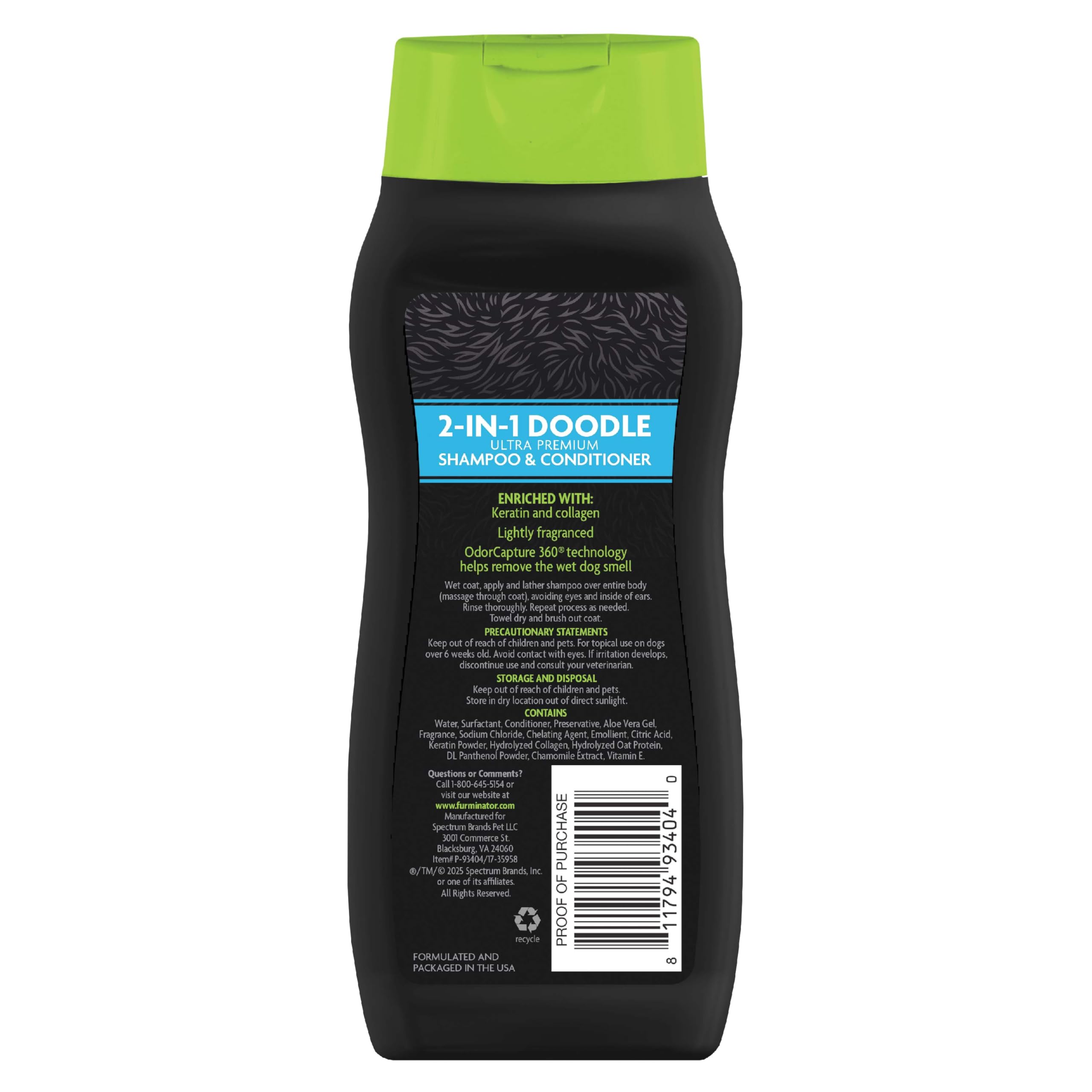 FURminator mousse en gros plan montrant texture douce et pouvoir nettoyant