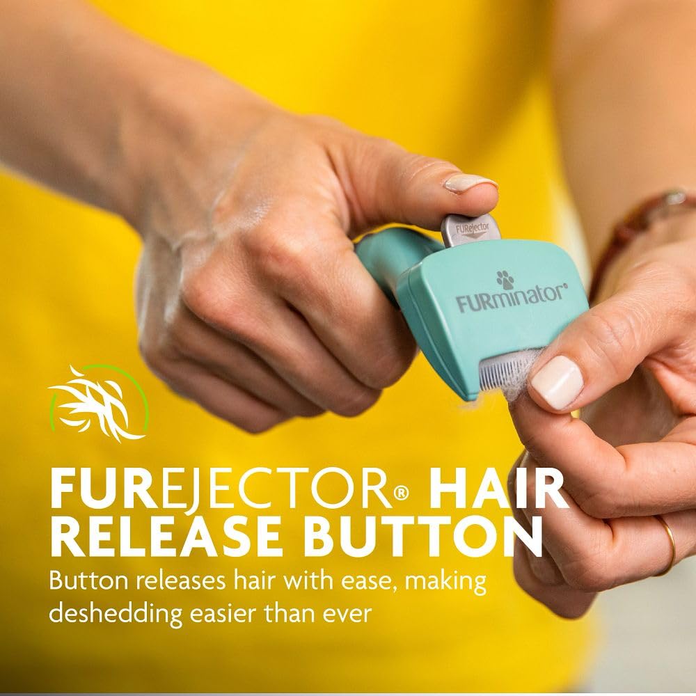 FURminator étiquette produit intégrée indiquant garantie et instructions claires