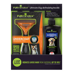 FURminator outil avant montrant la lame et réduction visible des poils