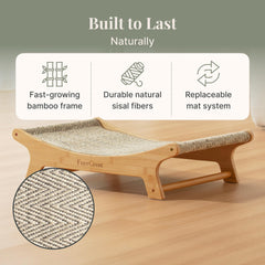 FurrCrest gros plan du sisal naturel durable pour grattage ciblé