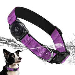 Furrigo collier face montrant design intégré et protection de l'AirTag