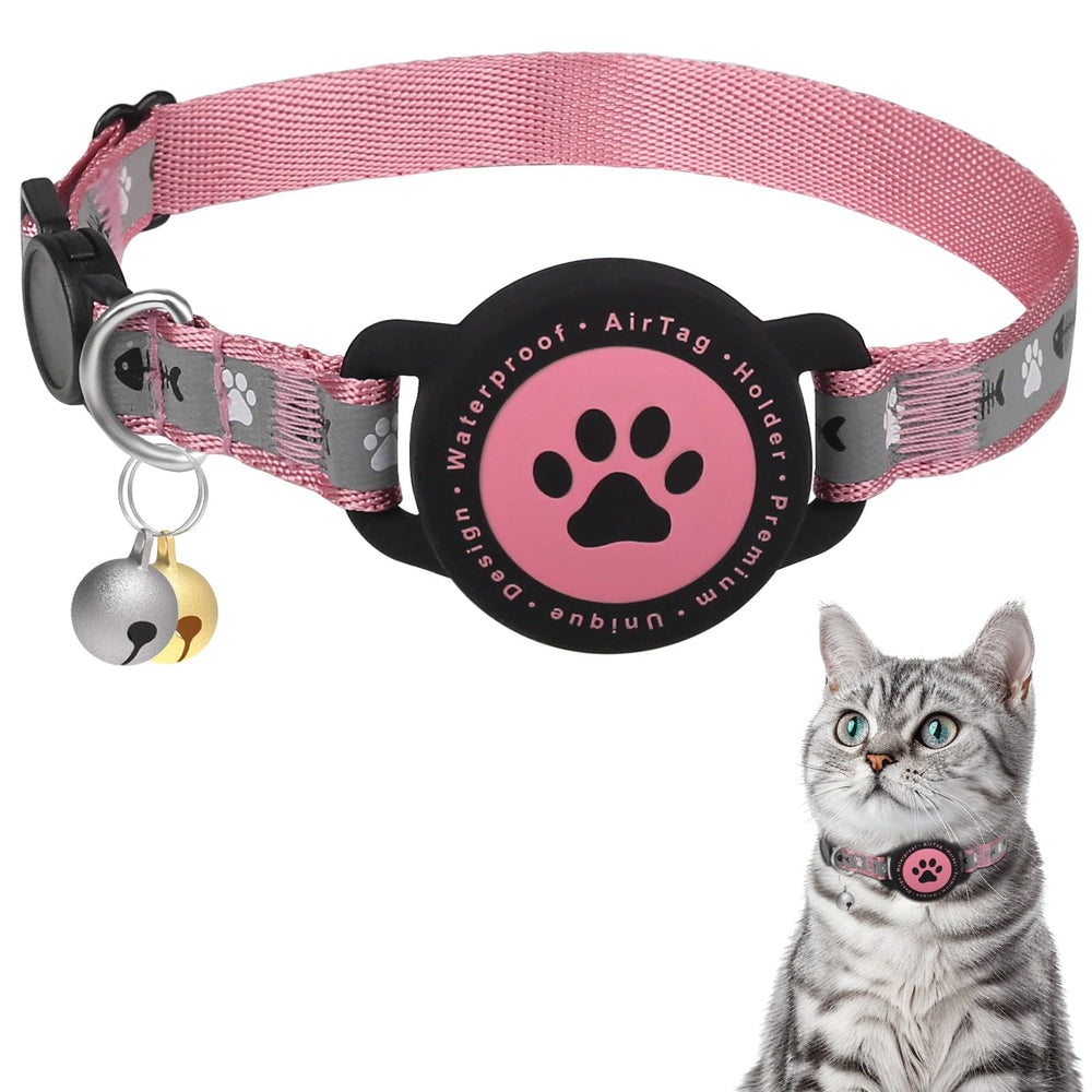 Furrigo collier face avant montrant support AirTag et confort