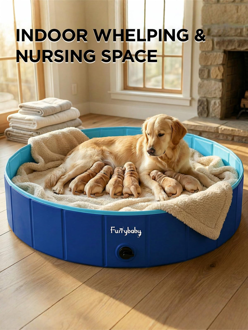 Furrybaby scène extérieure jardin illustrant usage familial polyvalent